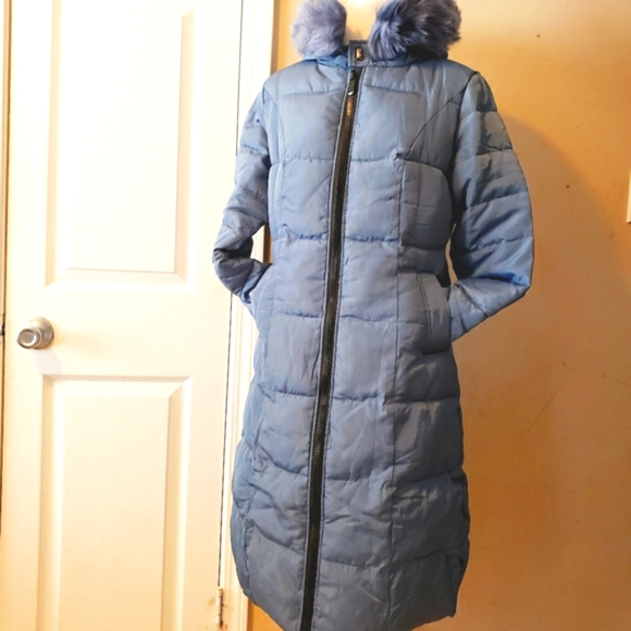 ChouYatou Wind Proof Padded Winter Coat Sz-S/M Blue - Picture 4 of 16